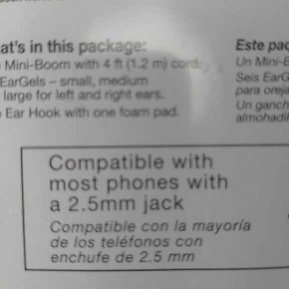 Verizon Wireless Mini Boom Headset 2.5mm Jack - Picture 3 of 4